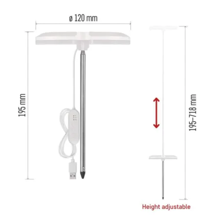 Oswietlenie - lampa led wspomagająca rozwój roślin z możliwością ściemniania z timerem grow emos 