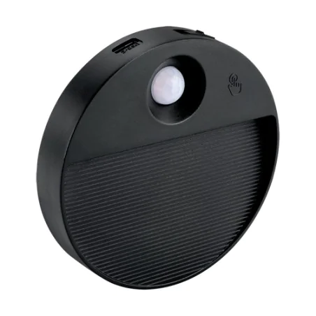 Oprawy-meblowe-podszafkowe - czarna lampka bezprzewodowa do szafy oprawa z czujką ruchu na korytarz usb luis ideus 