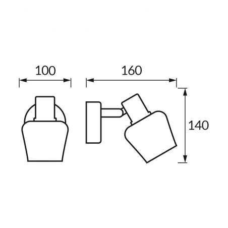 Kinkiety-do-salonu - oprawa ścienno-sufitowa kinkiet czarno-złoty na żarówkę e14 ayra ideus 