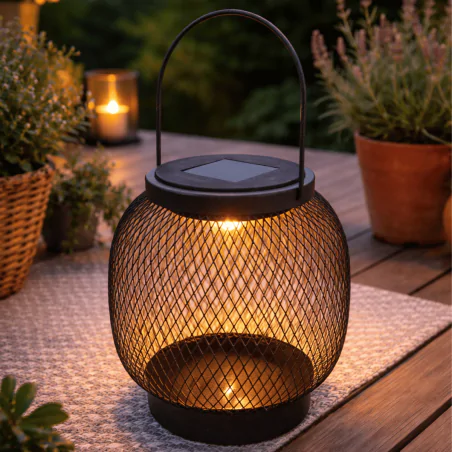 Lampy-solarne - lampa solarna led latarenka na taras z możliwością zawieszenia balun 04882 ideus 