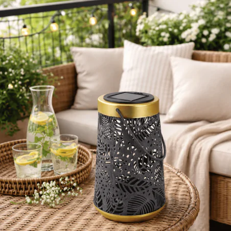 Lampy-solarne - latarenka solarna na taras i balkon z możliwością zawieszenia elza 04883 ideus 