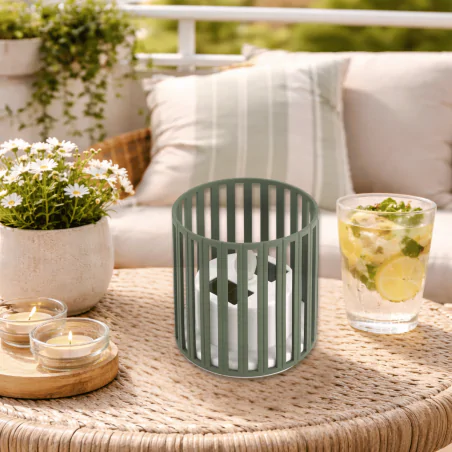 Lampy-solarne - lampion solarny led zielony na taras latarenka tara led 04884 ideus 