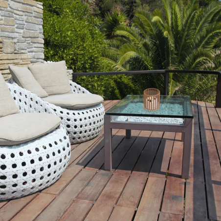 Lampy-solarne - latarenka solarna led brązowa na taras lampion tara led 04885 ideus 