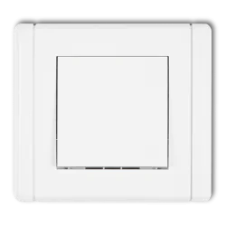 Wylaczniki-jednobiegunowe - włącznik jednobiegunowy klasyczny pojedynczy do światła biały z ramką fwp-1 flexi karlik