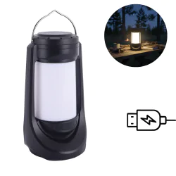 Latarenki-ogrodowe - latarenka z efektem płomienia na taras lampka kempingowa przenośna na usb termo led 04944 ideus