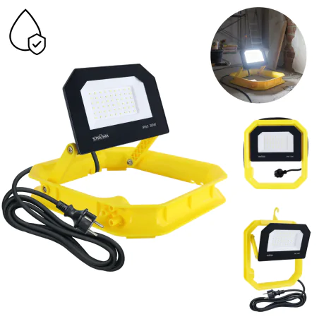 Naswietlacze-led-30w - naświetlacz led o mocy 30w z zimnym światłem lampa wodoodporna aslan 04945 ideus 