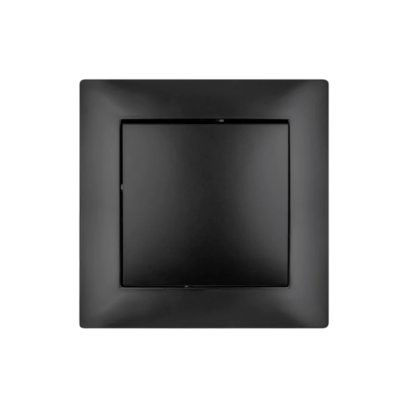 Wylaczniki-jednobiegunowe - wyłącznik światła pojedynczy czarny z ramką podtynkowy lc-01c wesa vcx firmy VCX 