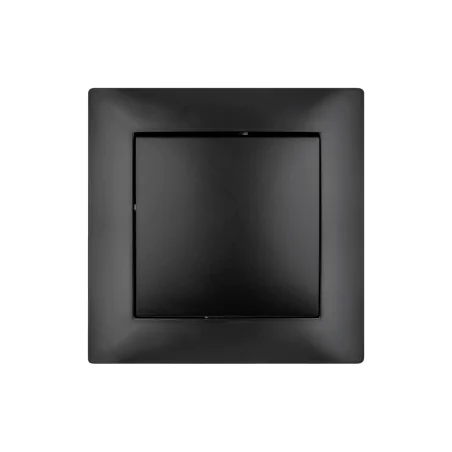 Wylaczniki-jednobiegunowe - wyłącznik światła pojedynczy czarny z ramką podtynkowy lc-01c wesa vcx 