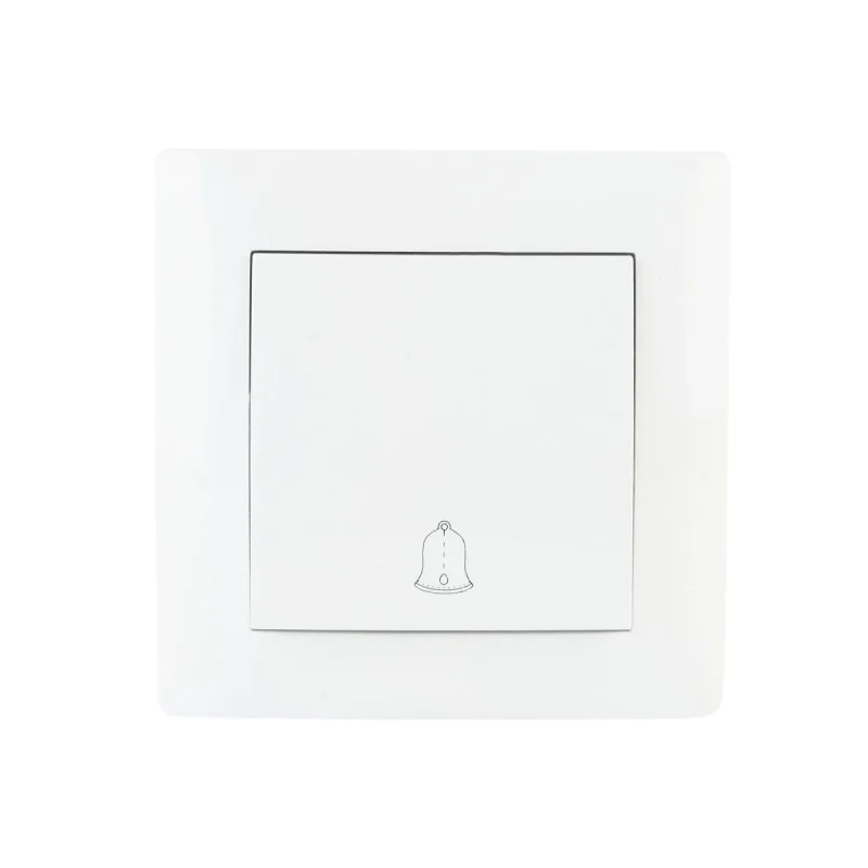 Wlaczniki-i-przyciski-dzwonkowe - przycisk dzwonkowy z ramką tani biały podtynkowy lc-06b wesa vcx firmy VCX 