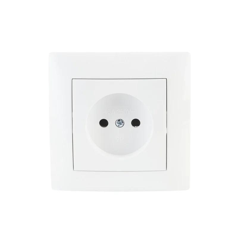 Gniazda-pojedyncze-podtynkowe - tanie gniazdo pojedyncze bez uziemienia białe w ramce podtynkowe wesa vcx firmy VCX 