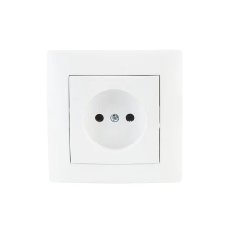 Gniazda-pojedyncze-podtynkowe - tanie gniazdo pojedyncze bez uziemienia białe w ramce podtynkowe wesa vcx 