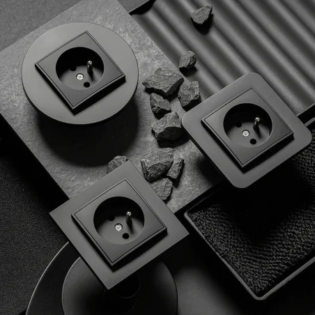 Ramki-poczworne - ramka poczwórna okrągła biała do gniazd i włączników z serii mini karlik mrto-4 