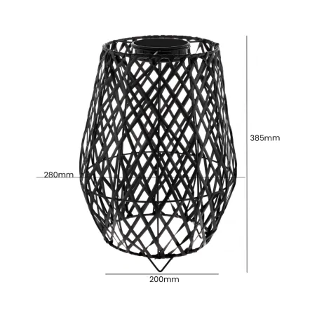 Ozdobne-oswietlenie-do-ogrodu - vo2848 lampa solarna czarna ażurowa cis volteno 