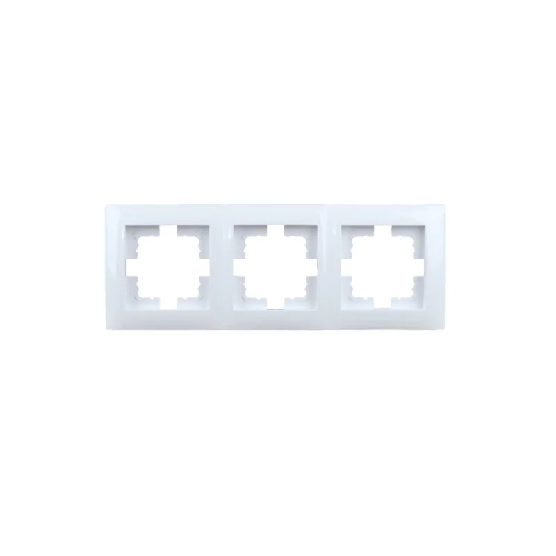 Ramki-potrojne - ramka potrójna biała do gniazd i włączników wesa lc-49 vcx firmy VCX 