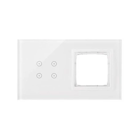 Panele-dotykowe - panel dotykowy do włączników żaluzjowych podwójnych biała perła dstr240/70 simon 54 touch kontakt-simon 