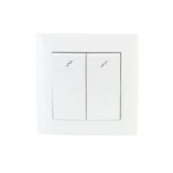 Wylaczniki-schodowe - tani włącznik schodowy podwójny w ramce biały podtynkowy wesa lc-05b vcx