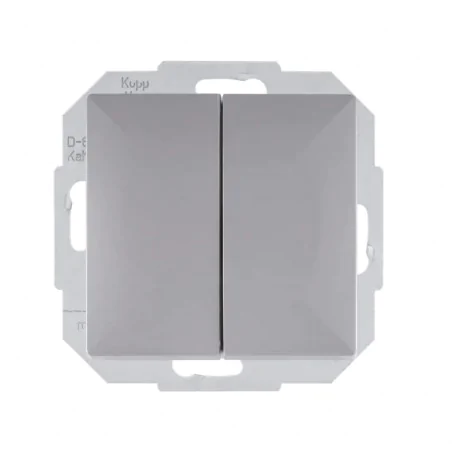 Wylaczniki-podwojne - wyłącznik podwójny świecznikowy szary mat wp-2p perła abex 