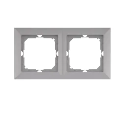 Ramki-podwojne - podwójna ramka pozioma szary mat do serii perła ra-2p abex