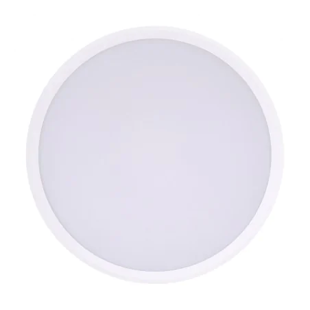 Plafony - plafon z paskiem led lampa sufitowa płaska 3 barwy światła 18w amadeus c ideus 