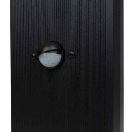 Slupki-ogrodowe - lampa ogrodowa czarna słupek oświetleniowy zewnętrzny z czujnikiem pir na żarówkę gu10 so-40p eco-light 