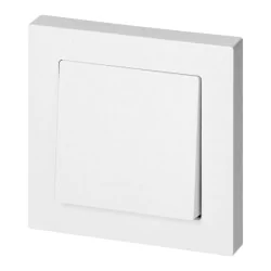 Wylaczniki-jednobiegunowe - wyłącznik światła pojedynczy klasyczny biały z ramką wp-1m malta abex