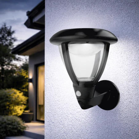 Kinkiety-solarne - kinkiet ścienny solarny led na elewację z czujnikiem ruchu i zmierzchu soe-3 ecolight 