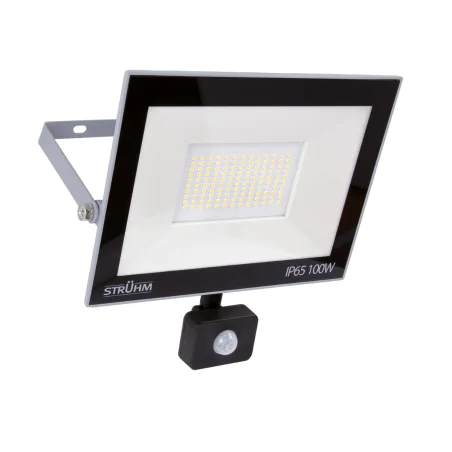 Naswietlacze-led-50w-i-wiecej - naświetlacz led 100w szary na podjazd mocny halogen z zimnym światłem 6200k szary kroma led 03708 ideus 