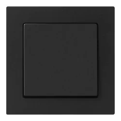 Gniazda-pojedyncze-podtynkowe - czarne gniazdo pojedyncze klapką do łazienki matowe pt-16mh malta abex