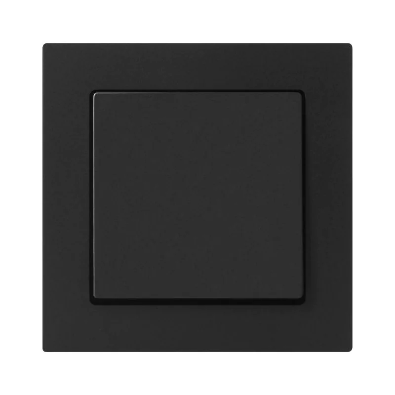 Gniazda-pojedyncze-podtynkowe - czarne gniazdo pojedyncze klapką do łazienki matowe pt-16mh malta abex firmy ABEX 