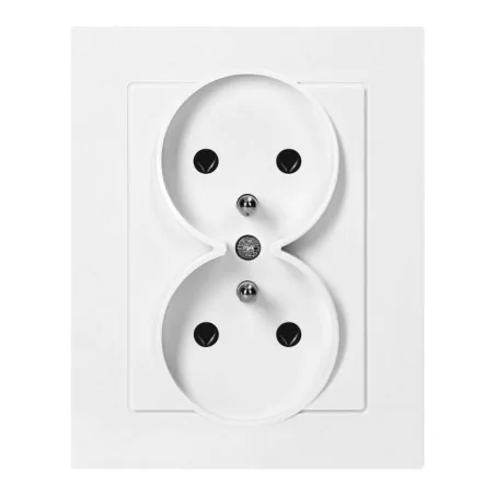 Gniazda-podwojne-podtynkowe - gniazdo podwójne podtynkowe z uziemieniem i ramką pt-6m malta abex 