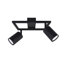 Lampy-sufitowe - lampa 2 tuby loftowa gu10 oprawa sufitowa hubert ideus