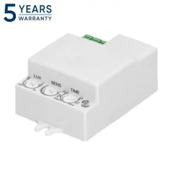 Elektroniczne-czujniki-ruchu - mikrofalowy czujnik ruchu 360st/180st ip20 2000w mini biały or-cr-280 orno
