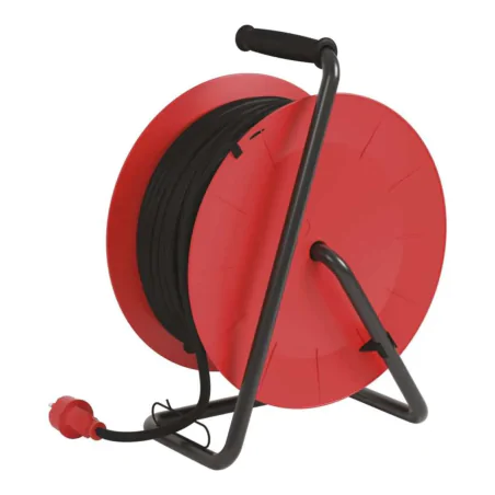 Przedluzacze-bebnowe - przedłużacz zwijany gumowy - 4 gniazda, 3x1,5, 25m p084251 emos - 1908242503 