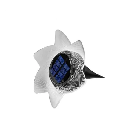 Lampy-solarne - lampka solarna kwiat led do ogrodu lampa wbijana w ziemię kwiatek lvt 