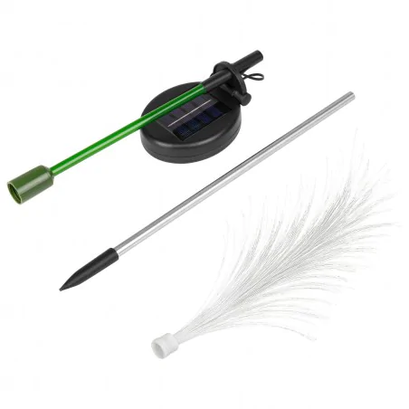 Lampy-solarne - lampka solarna wbijana trawa led lampa do ogródka świecąca trawka lvt 