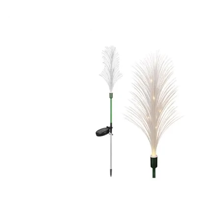 Lampy-solarne - lampka solarna wbijana trawa led lampa do ogródka świecąca trawka lvt 