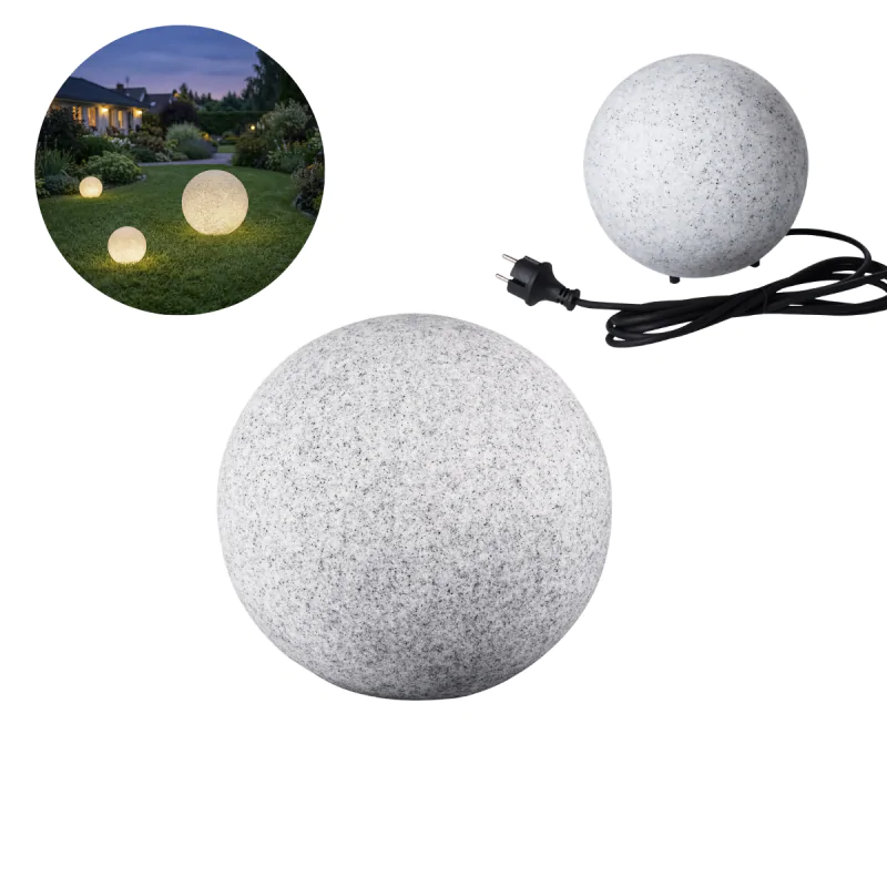 Lampy-kule-ogrodowe - lampa ogrodowa kula do ogrodu granitowa ip65 e27 stono 20n kanlux firmy KANLUX 