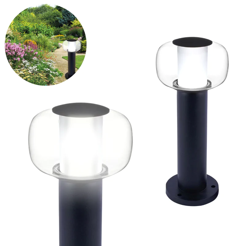 Lampy-ogrodowe-stojace - lampa ogrodowa led słupek 40cm o mocy 12w z neutralnym światłem 4000k ip44 malaga polux/goldlux firmy POLUX GOLDLUX 