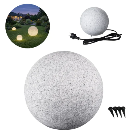 Lampy-kule-ogrodowe - lampa kula ogrodowa na prąd  oprawa zewnętrzna 30cm ip65 e27 stono kanlux 
