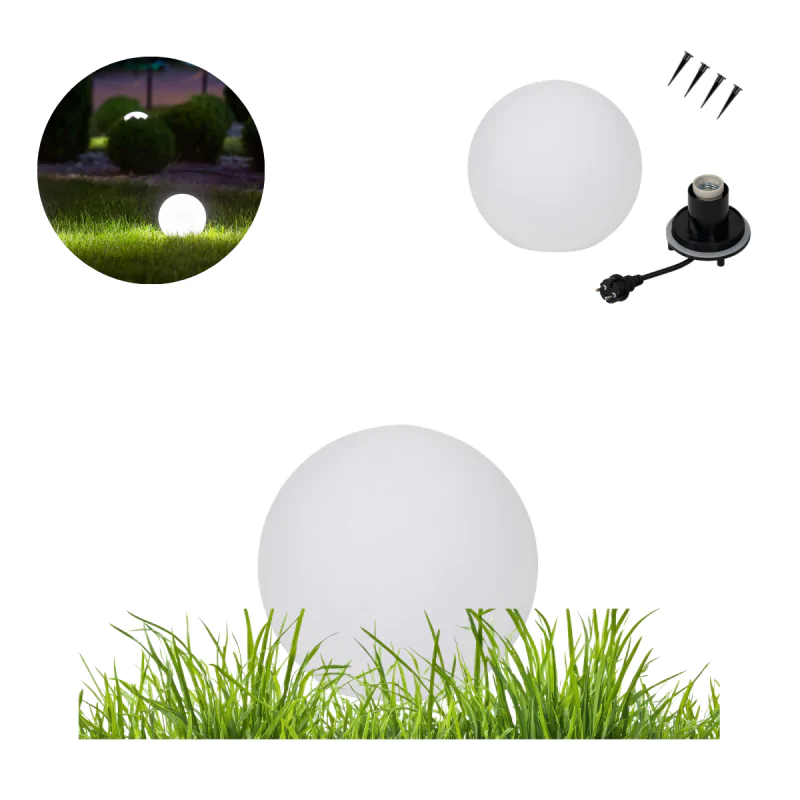 Lampy-kule-ogrodowe - lampa ogrodowa kula do ogrodu oświetlenie do ogrodu na prąd ip65 e27 stono 20n mlk kanlux firmy KANLUX 