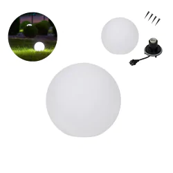 Lampy-kule-ogrodowe - lampa ogrodowa kula do ogrodu 30cm oświetlenie do ogrodu 230 ip65 e27 stono mlk kanlux