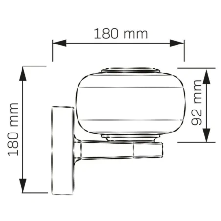 Kinkiety-ogrodowe - kinkiet ogrodowy led czarny lampa ścienna elewacyjna 12w 4000k malaga polux/goldlux 