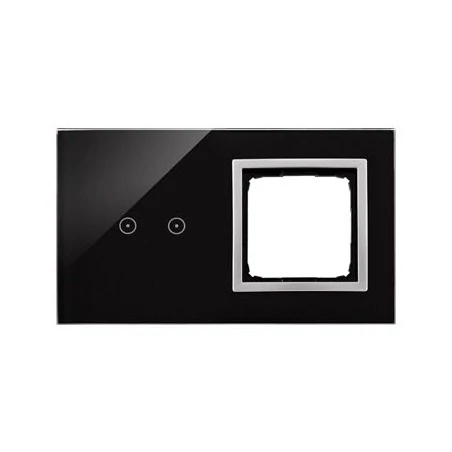 Panele-dotykowe - panel dotykowy 2 pola dotykowe+otwór na osprzęt księżycowa lawa dstr220/74 simon 54 touch kontakt-simon 