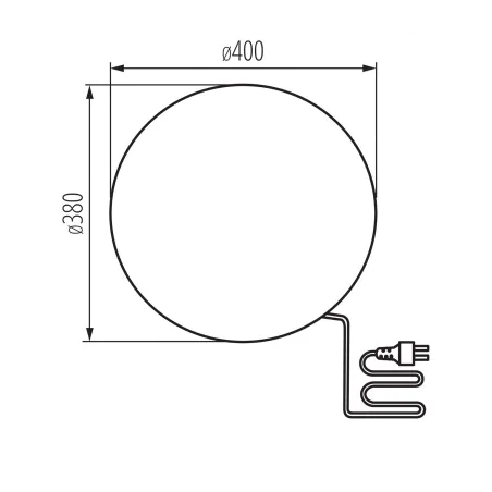 Lampy-kule-ogrodowe - lampa ogrodowa kula do ogrodu na prąd 40cm zewnętrzna 230 ip65 e27 stono mlk kanlux 