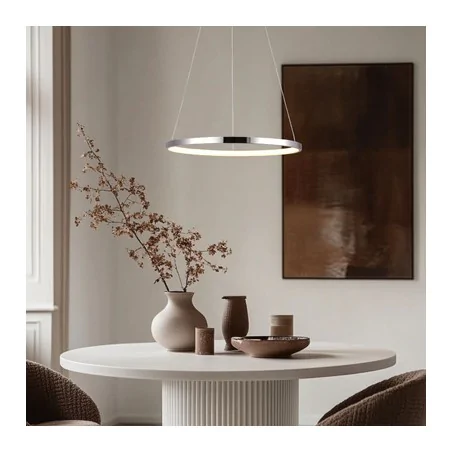 Lampy-sufitowe - okrągła lampa wisząca led chromowa 30 18w 4000k lune 31-64592 candellux 