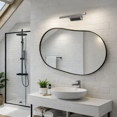 Kinkiety-lazienkowe - satynowy kinkiet led 5w nad lustro forte 20-26996 candellux 