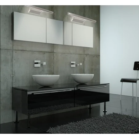 Kinkiety-lazienkowe - satynowy kinkiet led 5w nad lustro forte 20-26996 candellux 