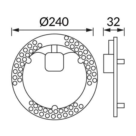 Panele-led - moduł wymienny do lamp sufitowych led wkład uniwersalny do plafonów 24w arena ideus 