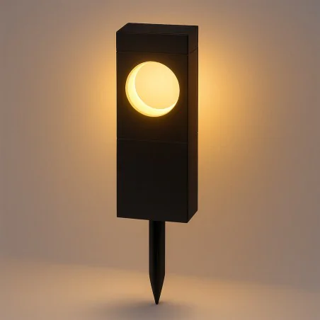 Lampy-solarne - słupek solarny do ogródka nowoczesny lampka solarna modna cyklop eko2522 eko-light 