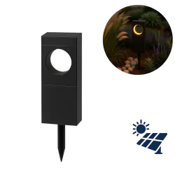 Lampy-solarne - słupek solarny do ogródka nowoczesny lampka solarna modna cyklop eko2522 eko-light